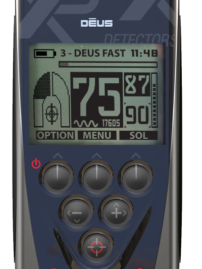 גלאי מתכות המקצועי מכולם XP RC DEUS