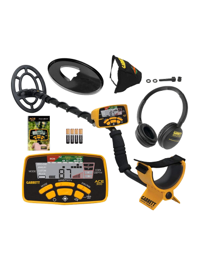 גלאי מתכות GARRETT ACE 300i ערכה מלאה
