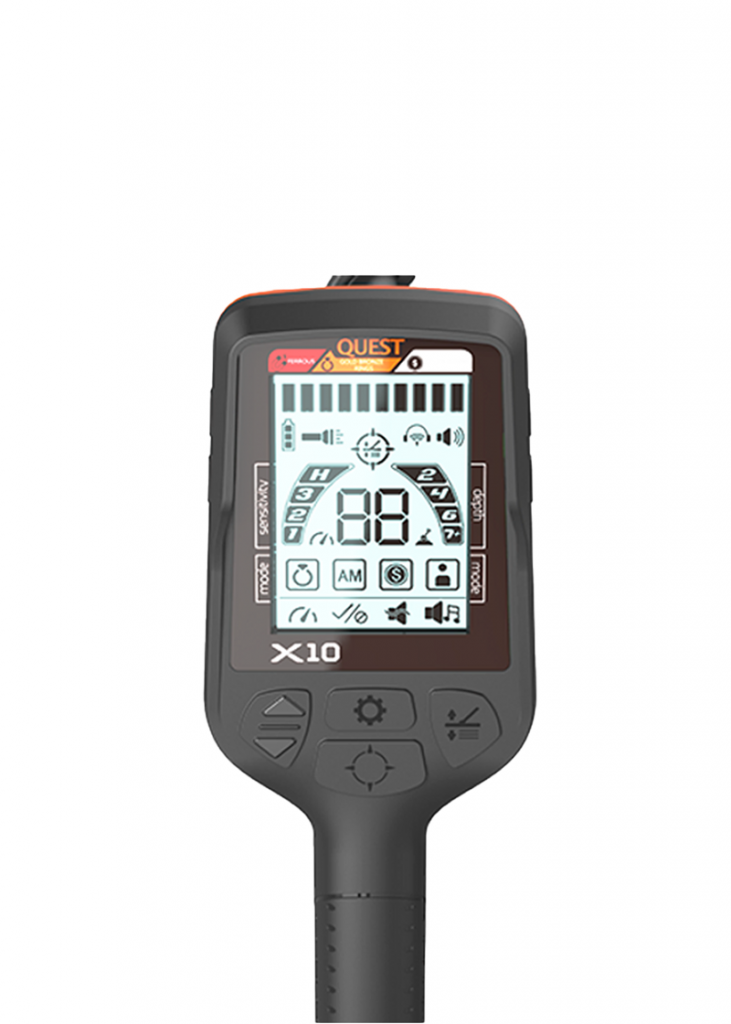 גלאי מתכות לים וליבשה QUEST X10 PRO - Detectors Center
